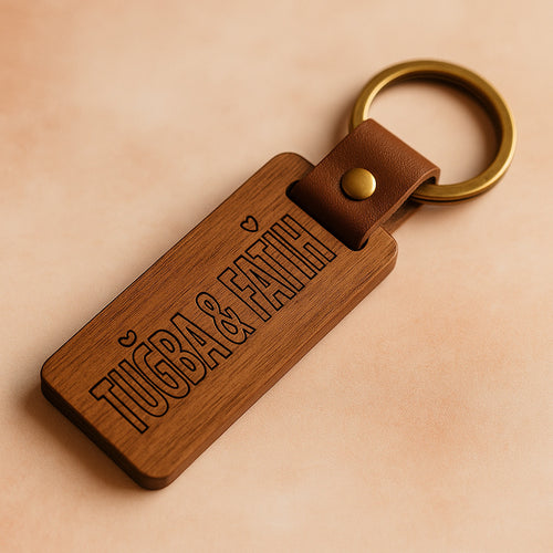 Porte-clés personnalisé en bois – Cadeau unique