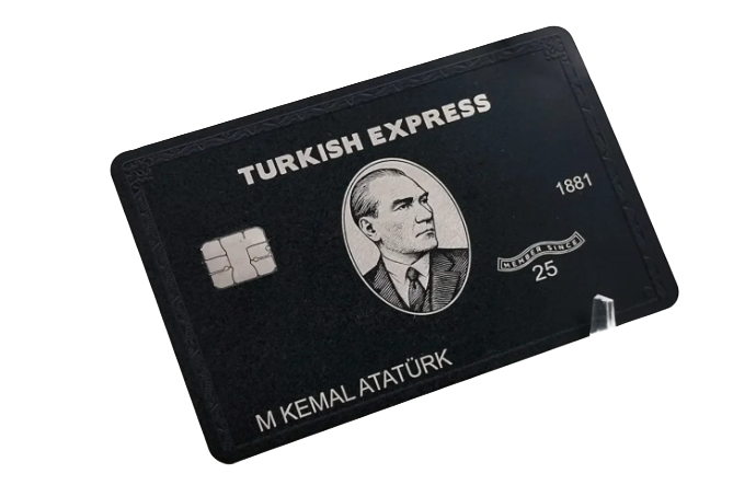 Carte bancaire en métal personnalisée
